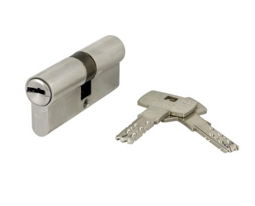 DOM 333IXSAT HIGH SECURITY 2 IN 1 DOUBLE CYLINDER 70MM POLISHED BRASS