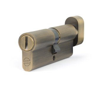 SIMPLEX 1902S EURO PROFILE PRIVACY THUMBTURN CYLINDER 80MM ANTIQUE BRONZE