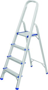 4-STEP ALUMINIUM HOUSEHOLD LADDER