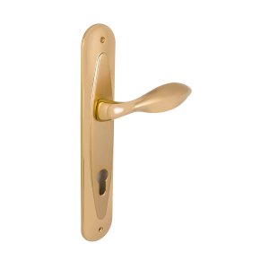 LINEA CALI DELFINO LEVER HANDLE ON PLATE WITH CYLINDER HOLE 150MM