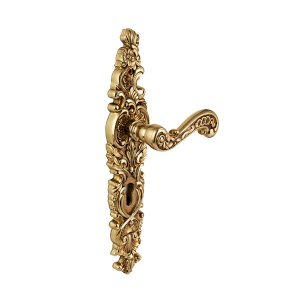 LINEA CALI BAROCCO LEVER HANDLE ON PLATE WITH CYLINDER HOLE 145MM