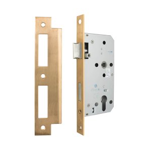 SIMPLEX 885572Z MORTISE SASH LOCK 55MM SATIN GOLD PVD