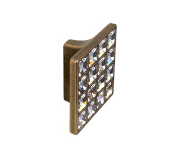 BOSETTI MARELLA 24200 CRYSTAL CLASSIC FURNITURE HANDLE 52MM ANTIQUE BRONZE