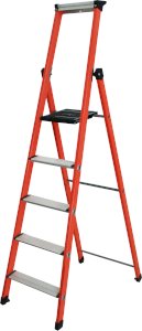 TUBESCA 5 STEP FIBER GLASS HOUSEHOLD LADDER