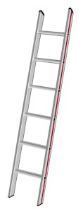 HYMER 6-STEP ALUMINIUM LEANING LADDER