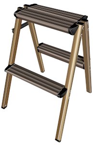 2X2-STEP ALUMINIUM HOUSEHOLD LADDER BROWN