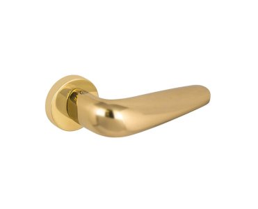 VALLI & VALLI - VCR WALKIRIA LEVER HANDLE ON ROSE 148MM POLISHED BRASS