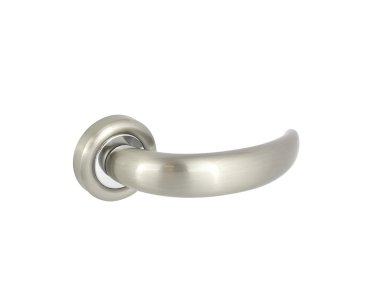 LINEA CALI ARCO LEVER HANDLE ON PLATE 143MM SATIN NICKEL