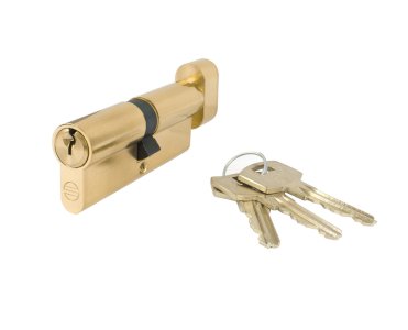 SIMPLEX 1915 EURO PROFILE THUMBTURN CYLINDER 80MM POLISHED BRASS