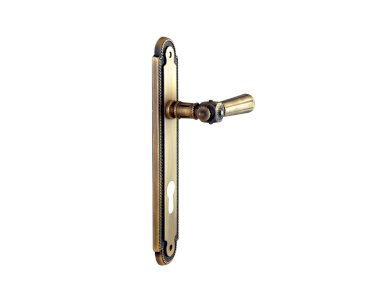 PASINI 2830 LEVER HANDLE ON PLATE 135MM ANTIQUE BRONZE