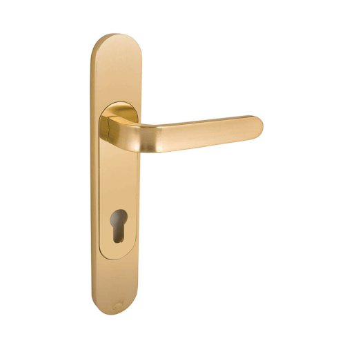 SIMPLEX 2215 LEVER HANDLE ON OVAL PLATE 148MM GOLD
