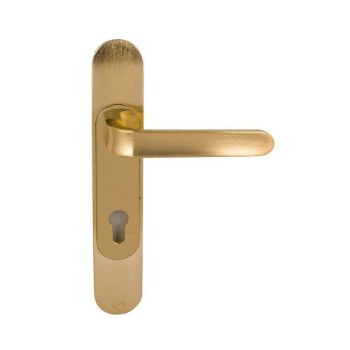 SIMPLEX 2215 LEVER HANDLE ON OVAL PLATE 148MM GOLD