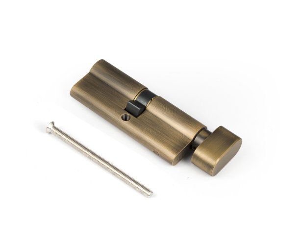 SIMPLEX 1902S EURO PROFILE PRIVACY THUMBTURN CYLINDER 80MM ANTIQUE BRONZE