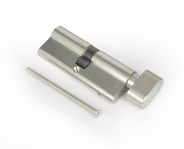 SIMPLEX 1902S EURO PROFILE PRIVACY THUMBTURN CYLINDER 80MM SATIN NICKEL