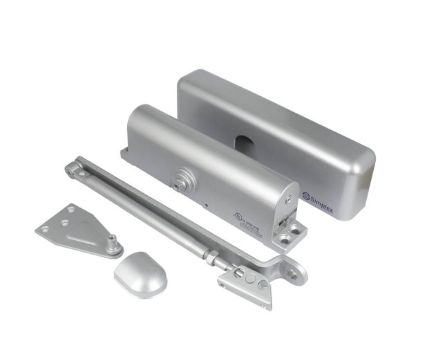 SIMPLEX SPX-8000BC SURFACE DOOR CLOSER EN 2-5 SILVER