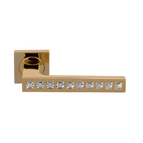 LINEA CALI REFLEX LEVER HANDLE ON ROSE 150MM POLISHED GOLD