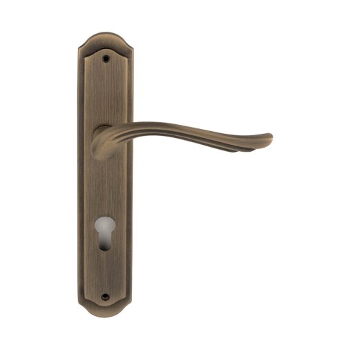 LINEA CALI ARIA LEVER HANDLE ON PLATE WITH CYLINDER HOLE 148MM