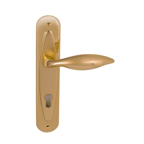LINEA CALI DELFINO LEVER HANDLE ON PLATE WITH CYLINDER HOLE 150MM
