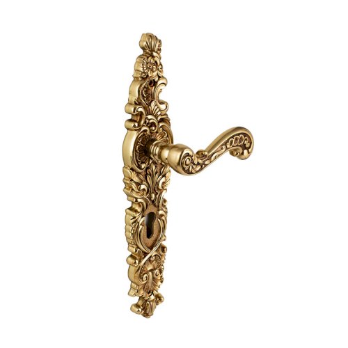 LINEA CALI BAROCCO LEVER HANDLE ON PLATE WITH CYLINDER HOLE 145MM