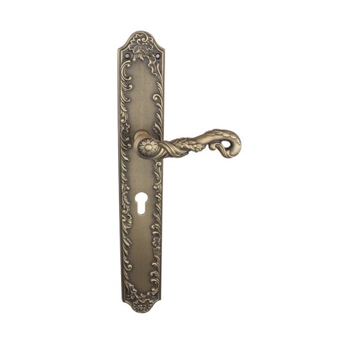 LINEA CALI POESIA LEVER HANDLE ON PLATE WITH CYLINDER HOLE 150MM