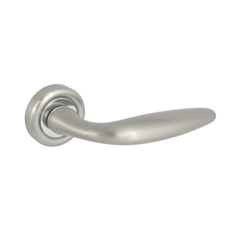 LINEA CALI KUBA LEVER HANDLE ON ROSE WITH ESCUTCHEON 143MM