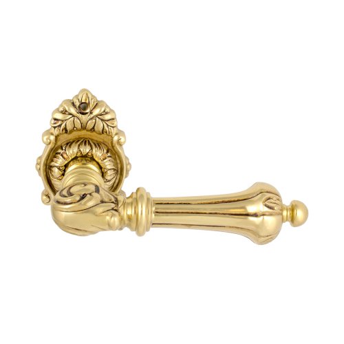 LINEA CALI CHARME LEVER HANDLE ON ROSE WITH FRENCH KEY HOLE ESCUTCHEON 142MM