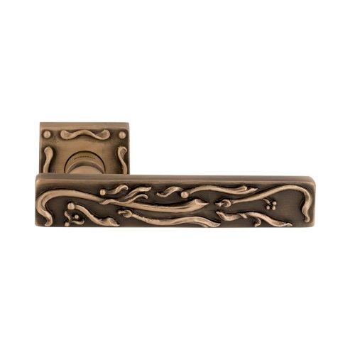 LINEA CALI FRIDA LEVER HANDLE ON ROSE 148MM ANTIQUE BRONZE