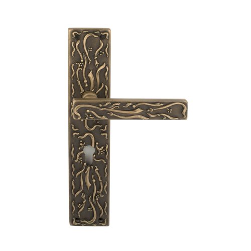 LINEA CALI FRIDA LEVER HANDLE ON PLATE 152MM ANTIQUE BRONZE