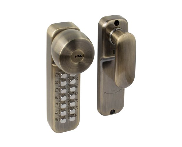 MONETA DIGITAL PUSH BUTTON LOCK ANTIQUE BRONZE
