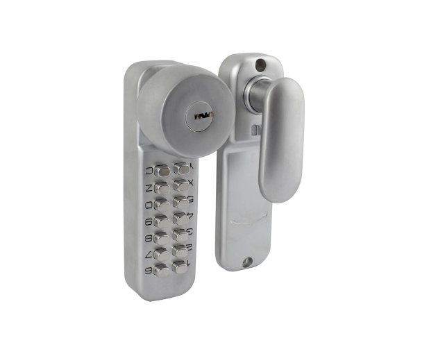 MONETA DIGITAL PUSH BUTTON LOCK SATIN CHROME