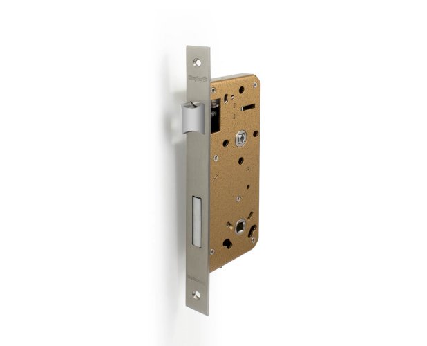 SIMPLEX 9990 MORTISE BATHROOM LOCK 45MM SATIN STAINLESS STEEL