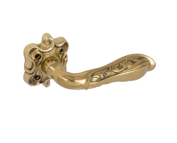 LINEA CALI LIBERTY LEVER HANDLE ON ROSE 148MM FRENCH GOLD