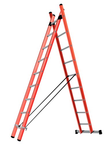 TUBESCA 2X9 COMBINATION INSULATED LADDER