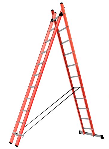 TUBESCA 2X11 COMBINATION INSULATED LADDER