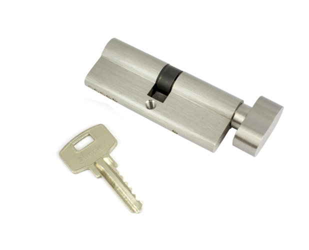 SIMPLEX 1915 EURO PROFILE THUMBTURN CYLINDER 80MM SATIN NICKEL
