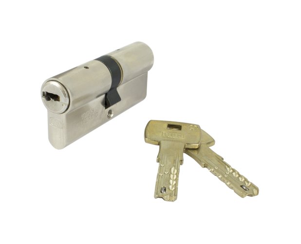 DOM 333IX6SRE DOUBLE PROFILE SECURITY CYLINDER 70MM SATIN NICKEL
