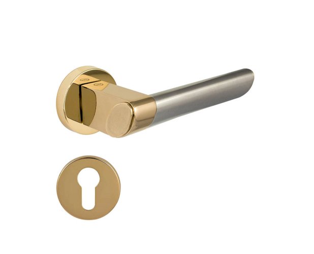 VALLI & VALLI ARTICA LEVER HANDLE ON ROSE 151MM PB/SSS