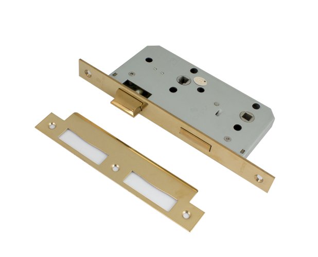 SIMPLEX 885578ZWC MORTISE BATHROOM LOCK 55MM POLISHED BRASS PVD