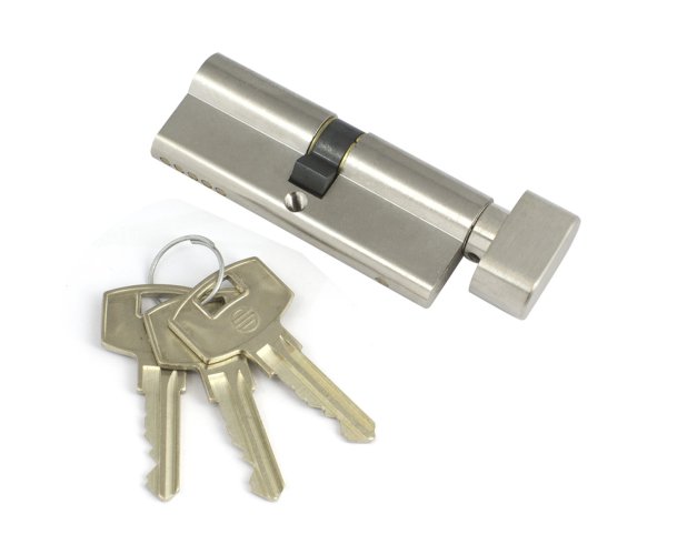 SIMPLEX 1915S EURO PROFILE THUMBTURN CYLINDER 80MM SATIN NICKEL