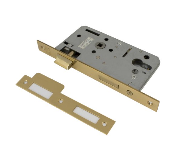 UNION 906-PZ MORTISE SASH LOCK 55MM PB
