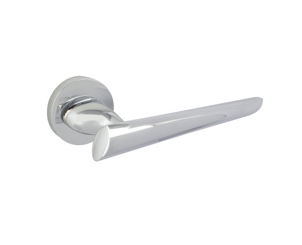 LINEA CALI KENDO LEVER HANDLE ON ROSE 160MM POLISHED CHROME