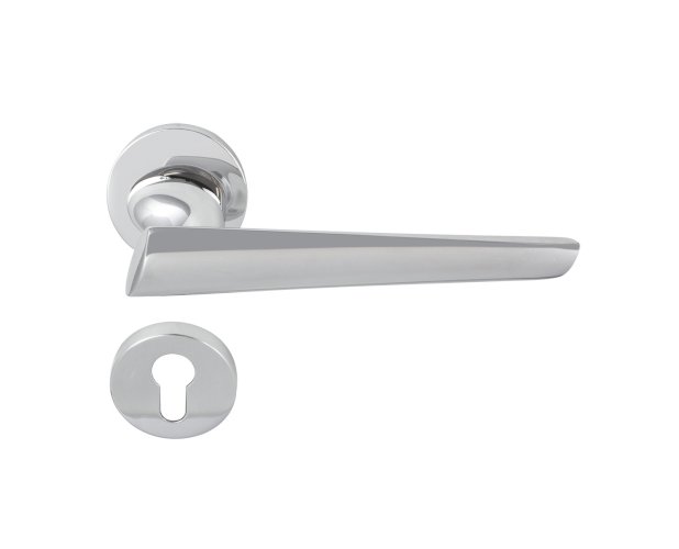 LINEA CALI KENDO LEVER HANDLE ON ROSE 160MM POLISHED CHROME