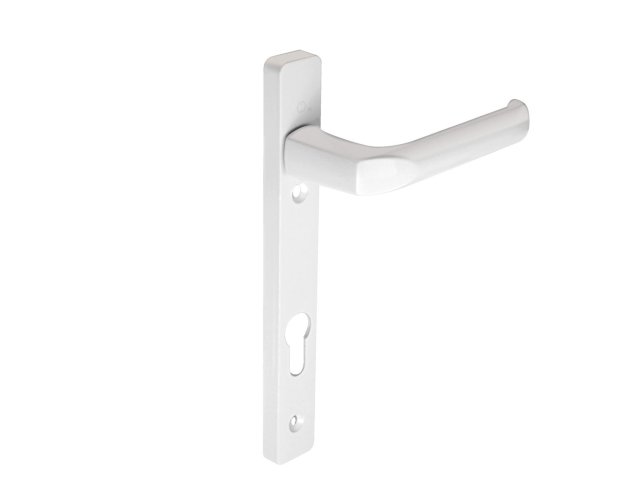 HOPPE 113 LONDON LEVER HANDLE ON BACKPLATE 206MM