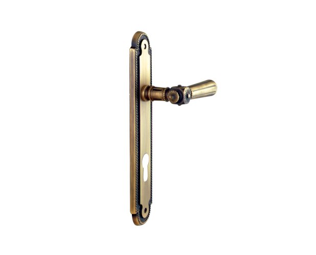PASINI 2830 LEVER HANDLE ON PLATE 135MM ANTIQUE BRONZE