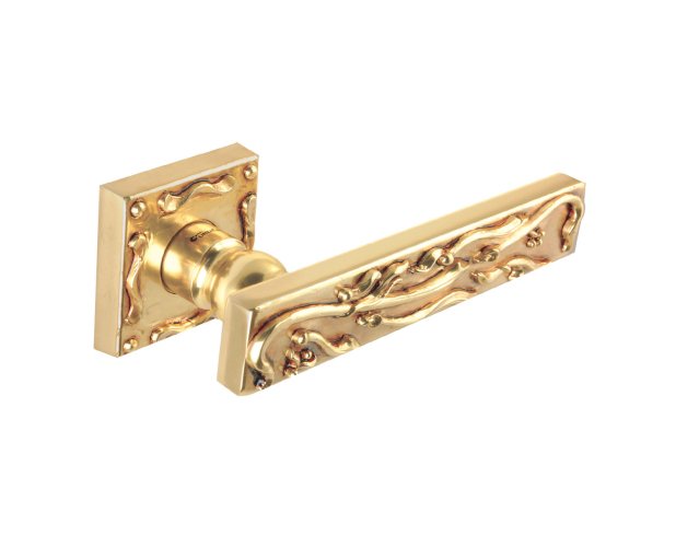 LINEA CALI FRIDA LEVER HANDLE ON ROSE 148MM FRENCH GOLD