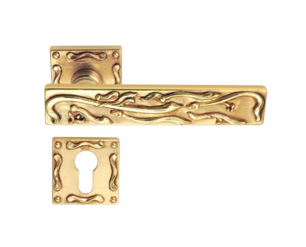 LINEA CALI FRIDA LEVER HANDLE ON ROSE 148MM FRENCH GOLD