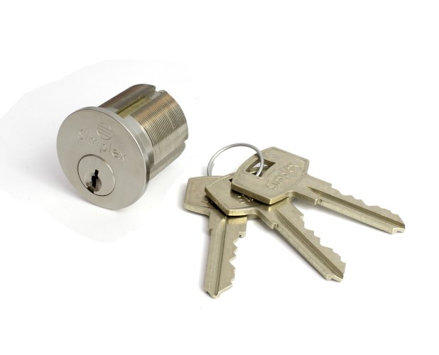 SIMPLEX ANSI MORTISE CYLINDER 1 1/8" SATIN NICKEL