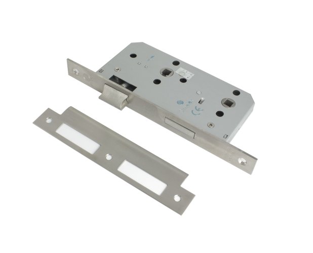 SIMPLEX 885578ZWC MORTISE BATHROOM LOCK 55MM POLISHED STAINLESS STEEL