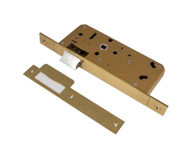 SIMPLEX 9900 MORTISE LATCH LOCK 55MM POLISHED BRASS