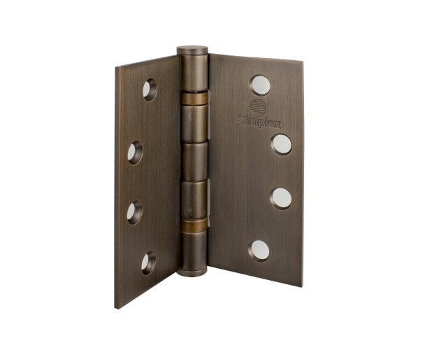 SIMPLEX HSSBS-SIM-2BB FULL MORTISE 2 BALL BEARING BUTT HINGES 4X4X3MM DARK BRONZE